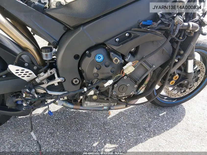 2004 Yamaha Yzfr1 VIN: JYARN13E14A000834 Lot: 45457433