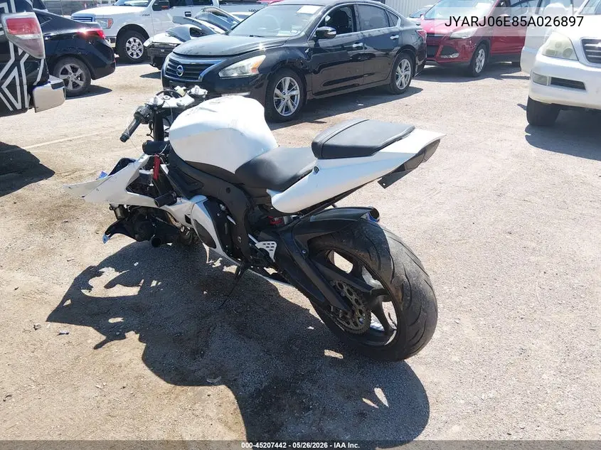 2005 Yamaha Yzfr6 L VIN: JYARJ06E85A026897 Lot: 45207442
