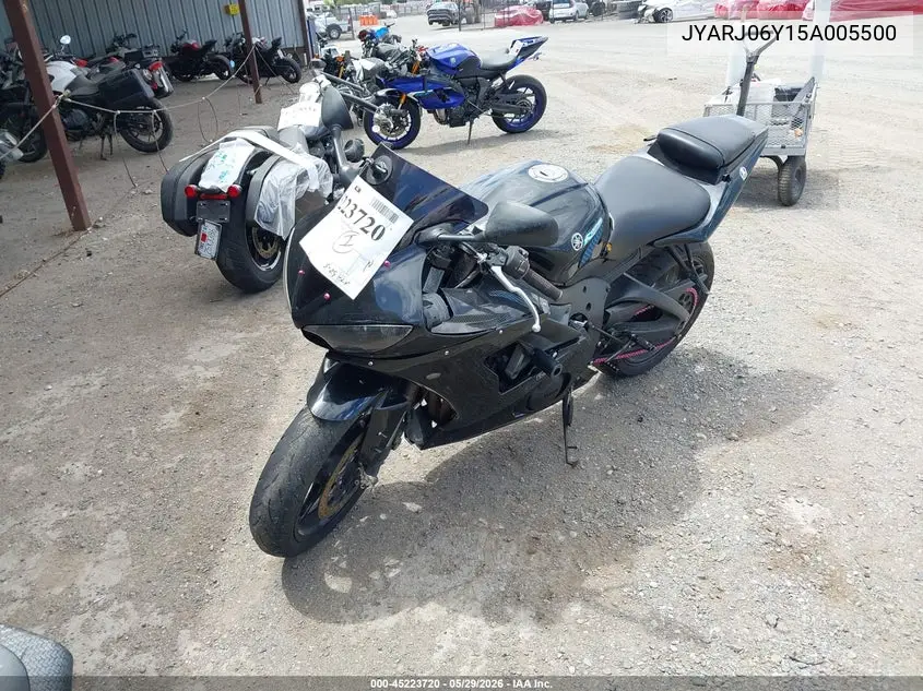 2005 Yamaha Yzfr6 L VIN: JYARJ06Y15A005500 Lot: 45223720
