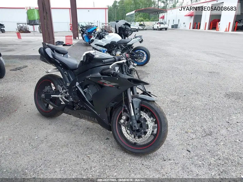 2005 Yamaha Yzfr1 VIN: JYARN13E05A008683 Lot: 45317069