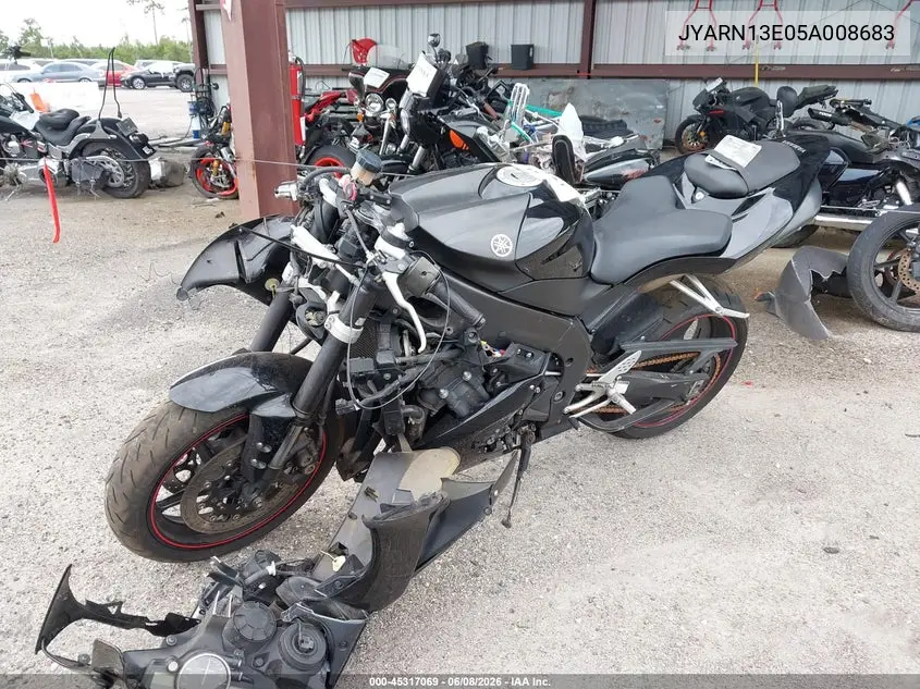 2005 Yamaha Yzfr1 VIN: JYARN13E05A008683 Lot: 45317069