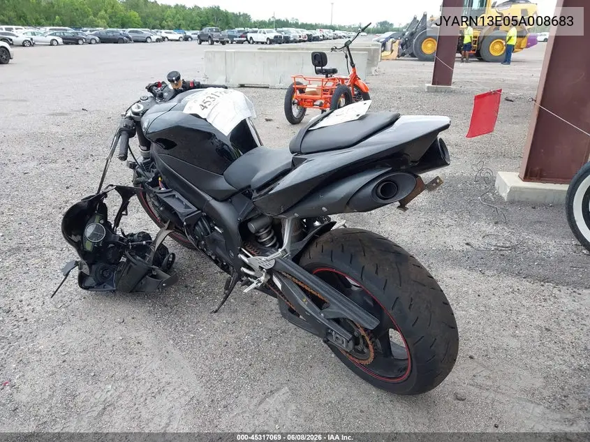 2005 Yamaha Yzfr1 VIN: JYARN13E05A008683 Lot: 45317069
