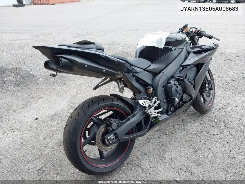 2005 Yamaha Yzfr1 VIN: JYARN13E05A008683 Lot: 45317069