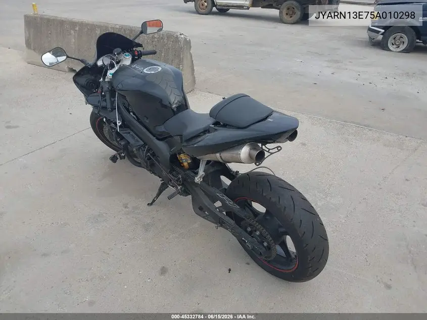 2005 Yamaha Yzfr1 VIN: JYARN13E75A010298 Lot: 45332784