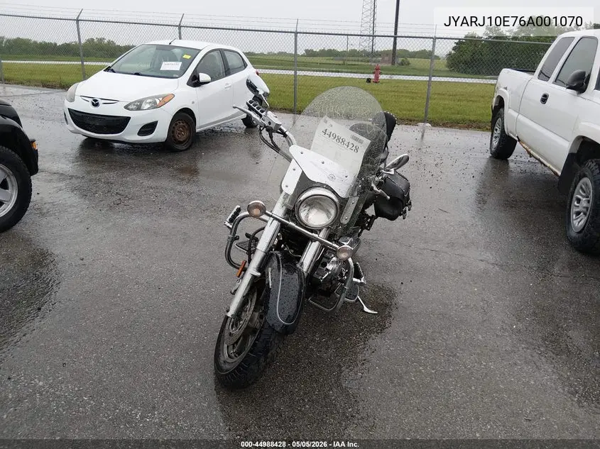 2006 Yamaha Yzf600 A VIN: JYARJ10E76A001070 Lot: 44988428