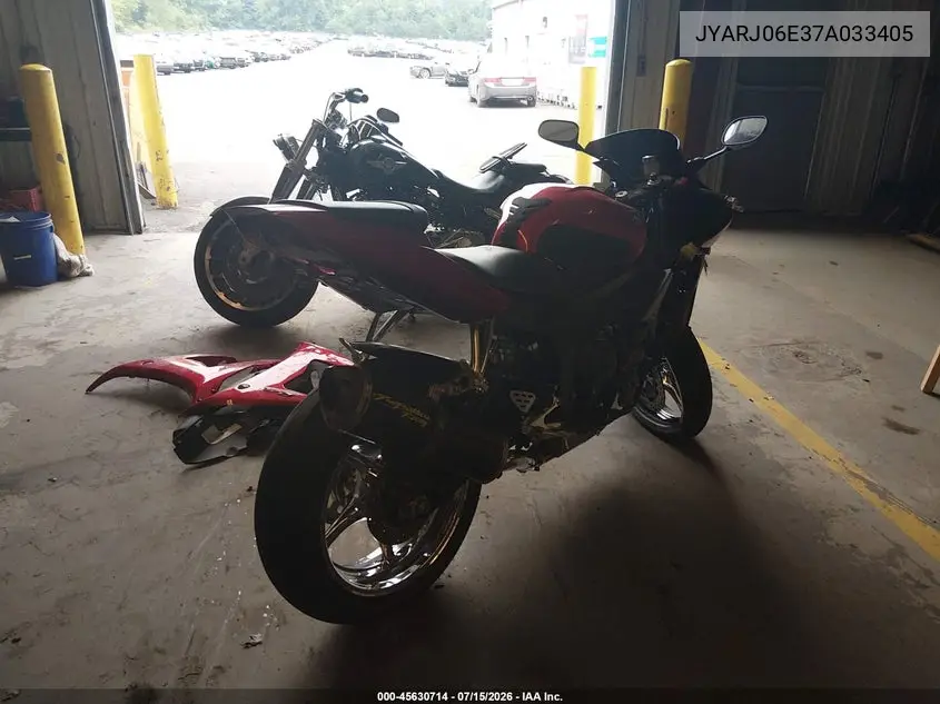 2007 Yamaha Yzfr6 S VIN: JYARJ06E37A033405 Lot: 45630714