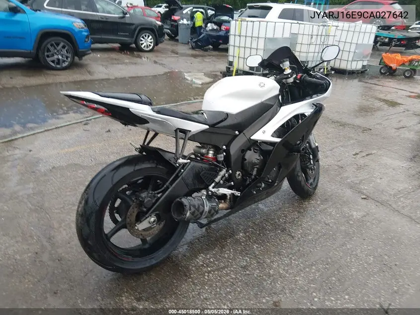 2012 Yamaha Yzfr6 VIN: JYARJ16E9CA027642 Lot: 45018500