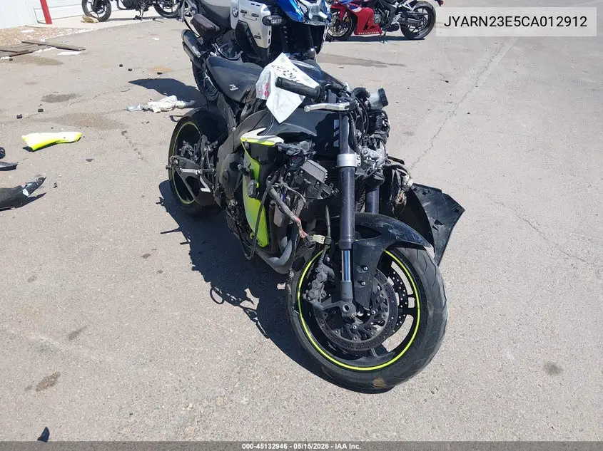 2012 Yamaha Yzfr1 VIN: JYARN23E5CA012912 Lot: 45132946