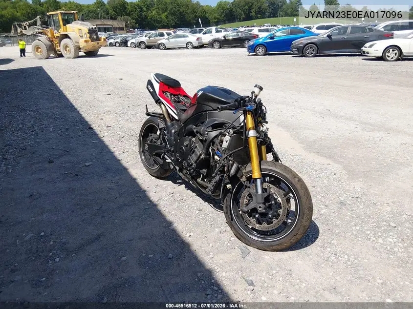 2014 Yamaha Yzfr1 VIN: JYARN23E0EA017096 Lot: 45516512