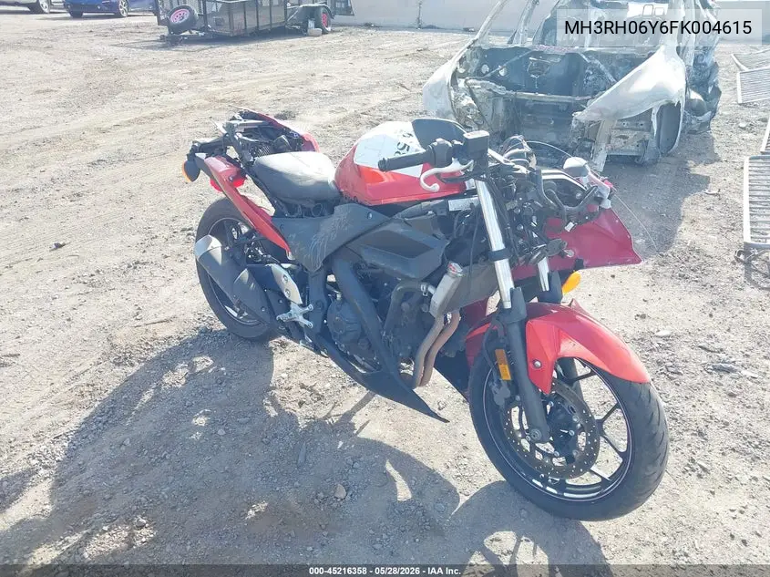 2015 Yamaha Yzfr3 VIN: MH3RH06Y6FK004615 Lot: 45216358