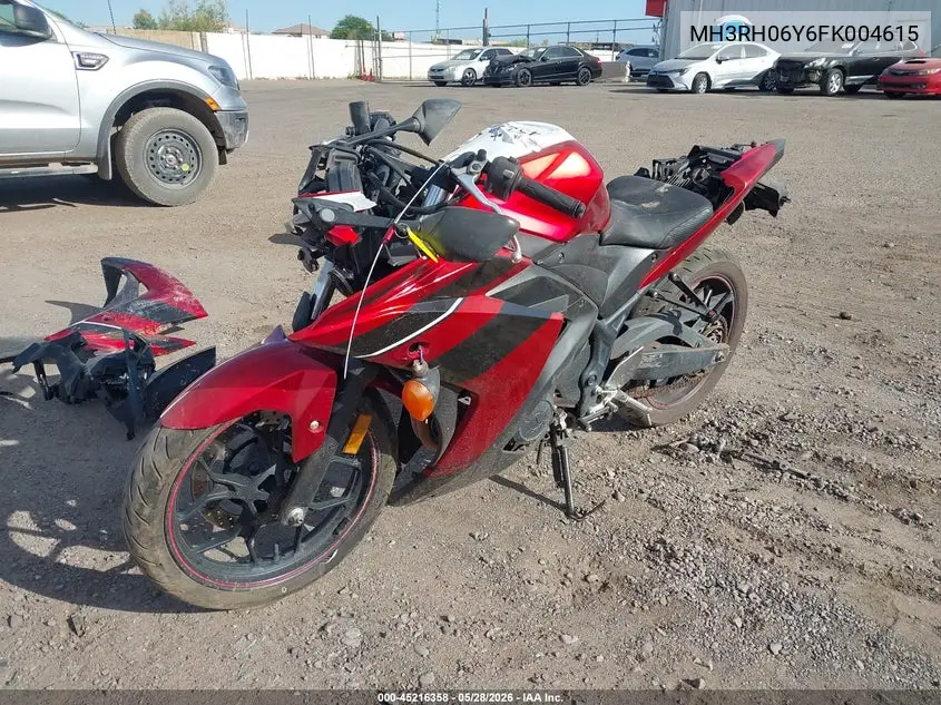 2015 Yamaha Yzfr3 VIN: MH3RH06Y6FK004615 Lot: 45216358