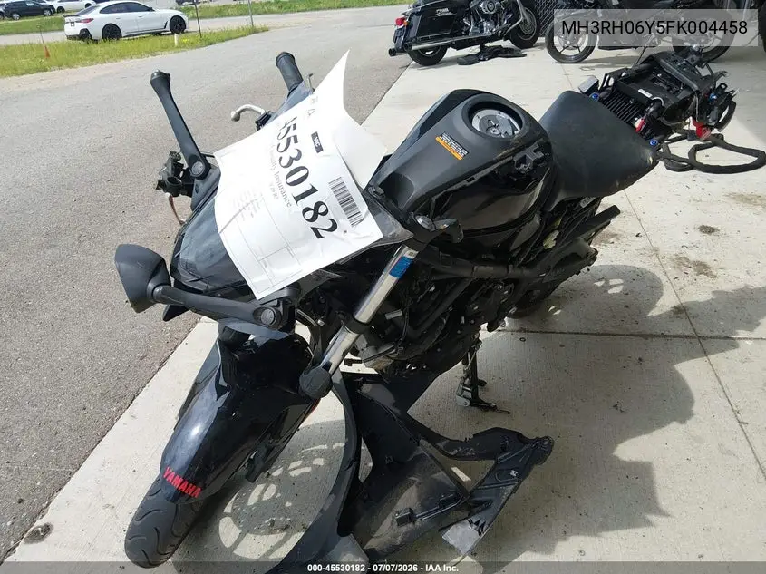 2015 Yamaha Yzfr3 VIN: MH3RH06Y5FK004458 Lot: 45530182