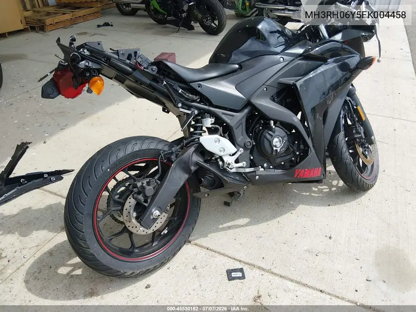2015 Yamaha Yzfr3 VIN: MH3RH06Y5FK004458 Lot: 45530182