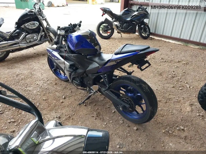 2015 Yamaha Yzfr3 VIN: MH3RH06Y9FK009288 Lot: 45659114