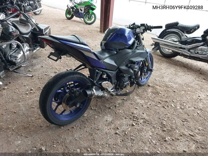 2015 Yamaha Yzfr3 VIN: MH3RH06Y9FK009288 Lot: 45659114