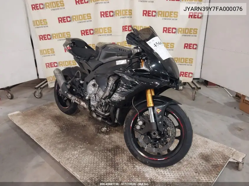 2015 Yamaha Yzfr1 C VIN: JYARN39Y7FA000076 Lot: 45661736
