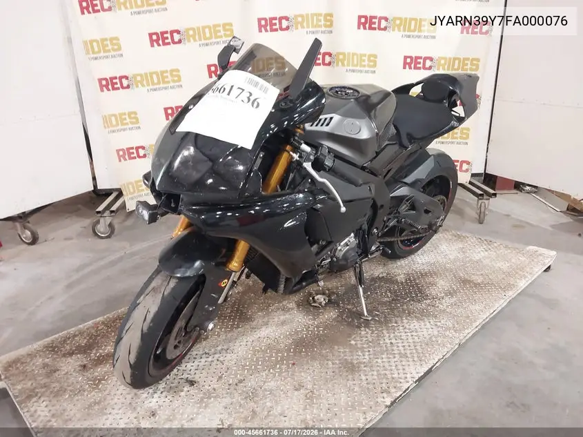 2015 Yamaha Yzfr1 C VIN: JYARN39Y7FA000076 Lot: 45661736