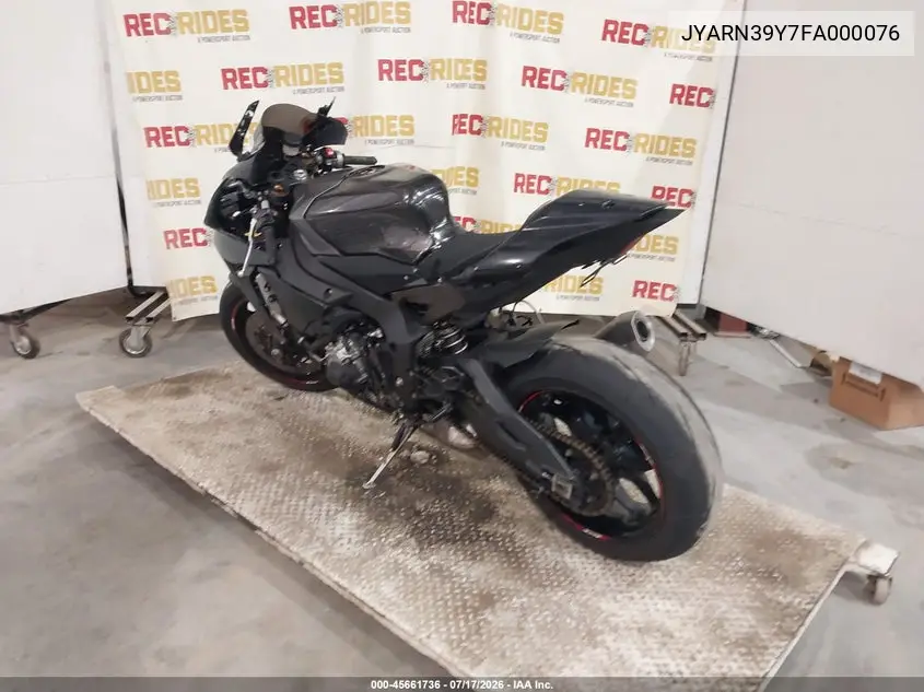 2015 Yamaha Yzfr1 C VIN: JYARN39Y7FA000076 Lot: 45661736