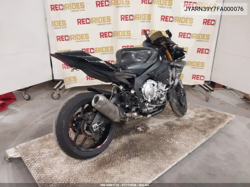 2015 Yamaha Yzfr1 C VIN: JYARN39Y7FA000076 Lot: 45661736