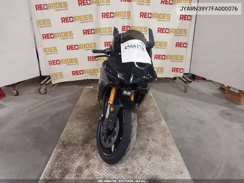 2015 Yamaha Yzfr1 C VIN: JYARN39Y7FA000076 Lot: 45661736