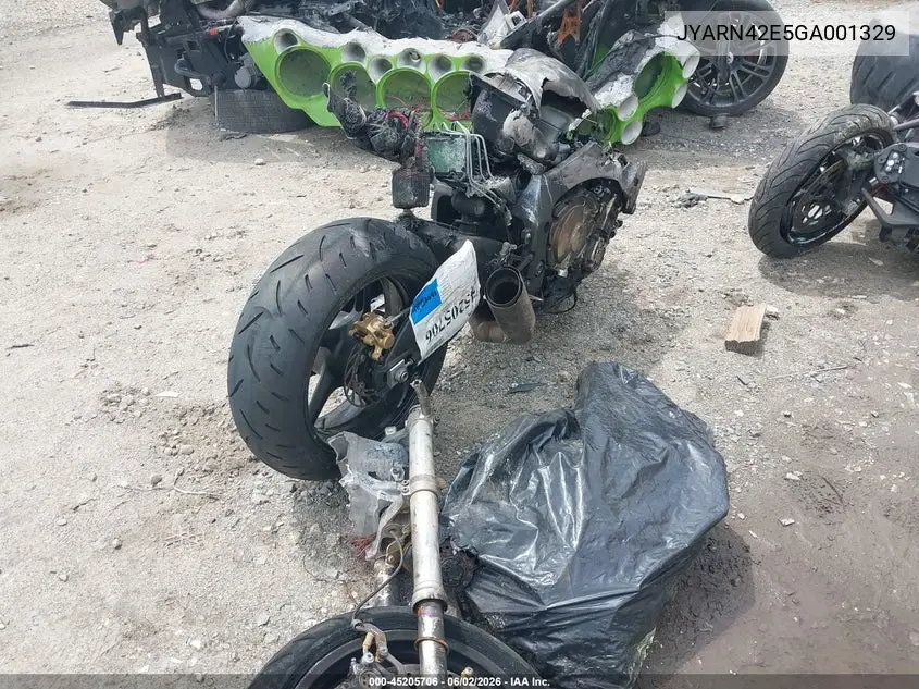 2016 Yamaha Yzfr1S VIN: JYARN42E5GA001329 Lot: 45205706