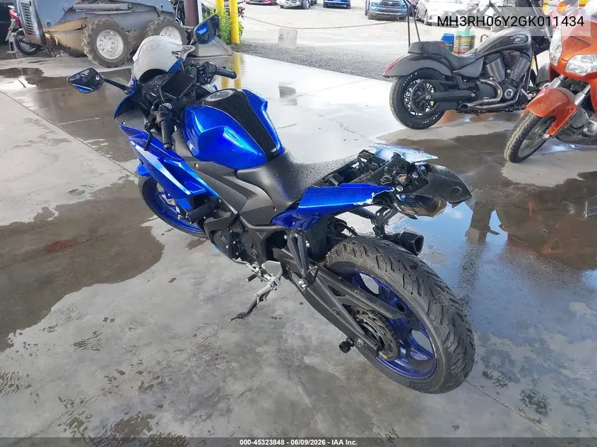 2016 Yamaha Yzfr3 VIN: MH3RH06Y2GK011434 Lot: 45323848