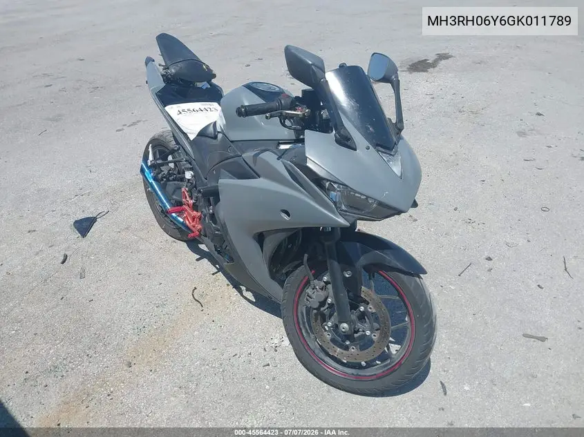 2016 Yamaha Yzfr3 VIN: MH3RH06Y6GK011789 Lot: 45564423