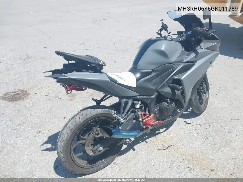 2016 Yamaha Yzfr3 VIN: MH3RH06Y6GK011789 Lot: 45564423