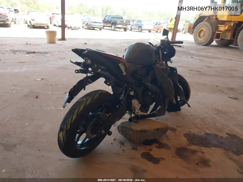 2017 Yamaha Yzfr3 VIN: MH3RH06Y7HK017005 Lot: 45131697