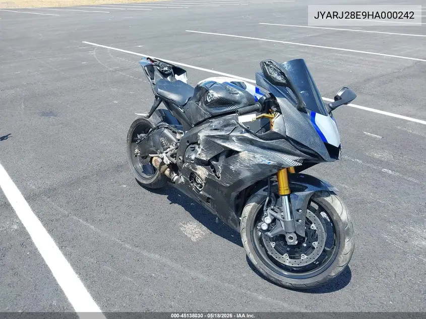 2017 Yamaha Yzfr6 VIN: JYARJ28E9HA000242 Lot: 45138030