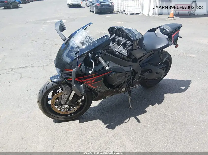2017 Yamaha Yzfr1 VIN: JYARN39E0HA003183 Lot: 45412159