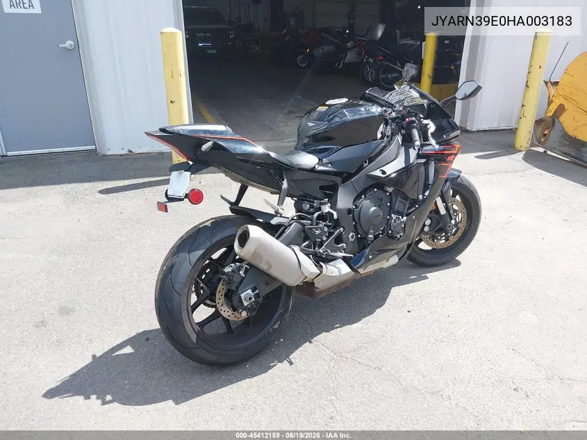 2017 Yamaha Yzfr1 VIN: JYARN39E0HA003183 Lot: 45412159