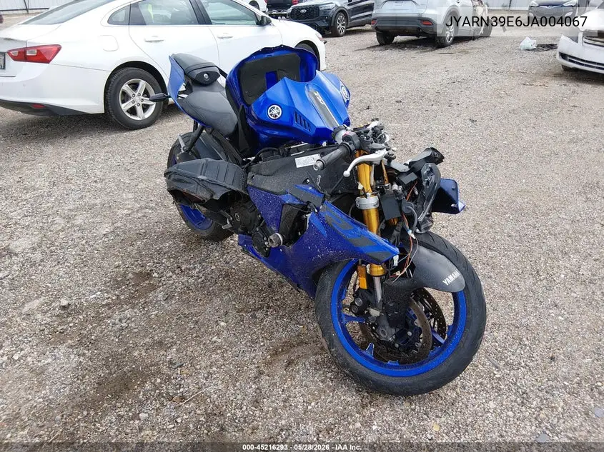 2018 Yamaha Yzfr1 VIN: JYARN39E6JA004067 Lot: 45216293