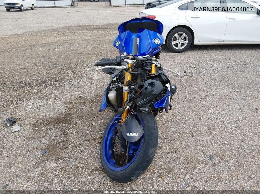 2018 Yamaha Yzfr1 VIN: JYARN39E6JA004067 Lot: 45216293