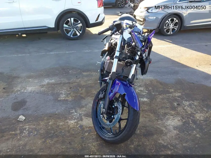 2018 Yamaha Yzfr3 A VIN: MH3RH15Y6JK004050 Lot: 45318013