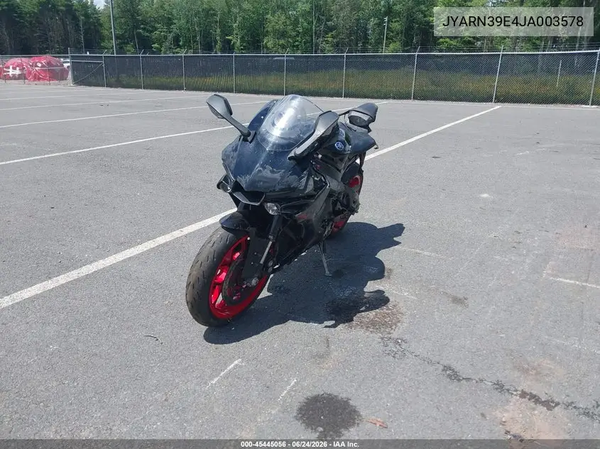 2018 Yamaha Yzfr1 VIN: JYARN39E4JA003578 Lot: 45445056