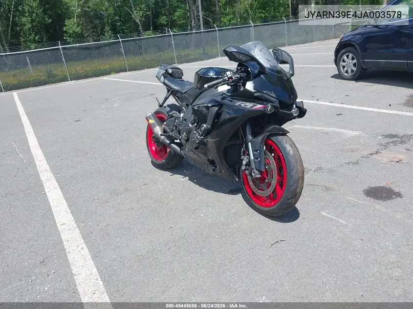 2018 Yamaha Yzfr1 VIN: JYARN39E4JA003578 Lot: 45445056