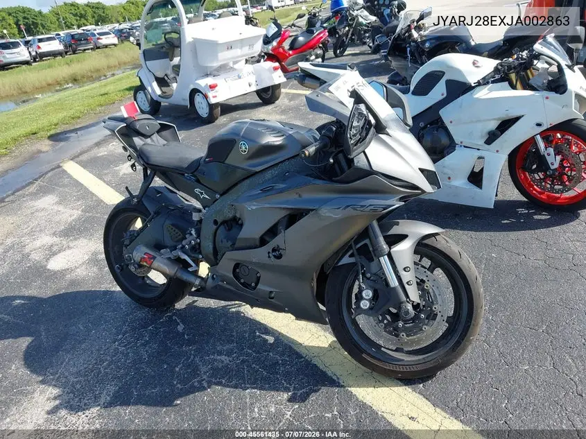2018 Yamaha Yzfr6 VIN: JYARJ28EXJA002863 Lot: 45561435