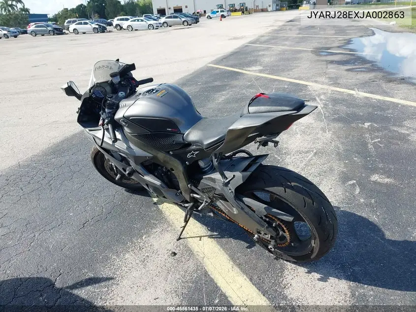 2018 Yamaha Yzfr6 VIN: JYARJ28EXJA002863 Lot: 45561435