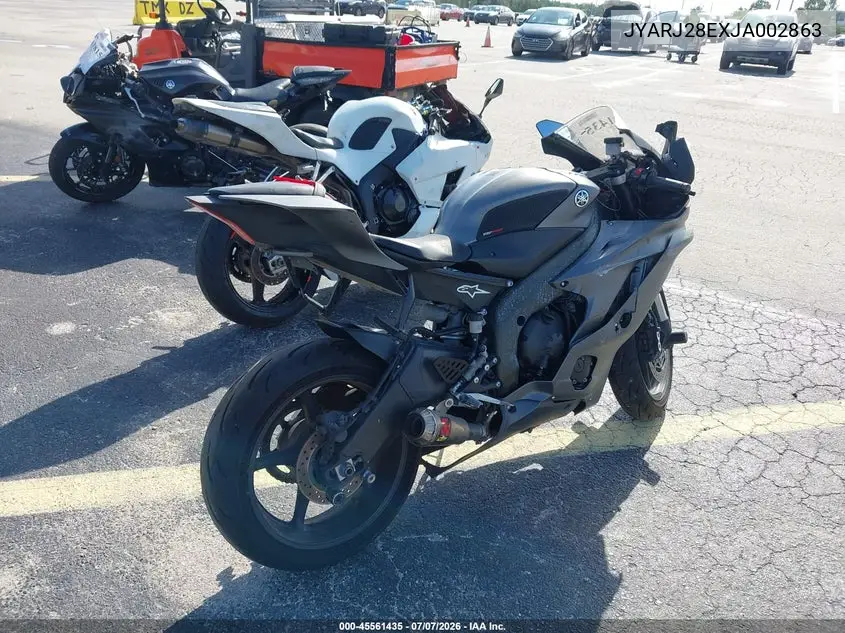 2018 Yamaha Yzfr6 VIN: JYARJ28EXJA002863 Lot: 45561435