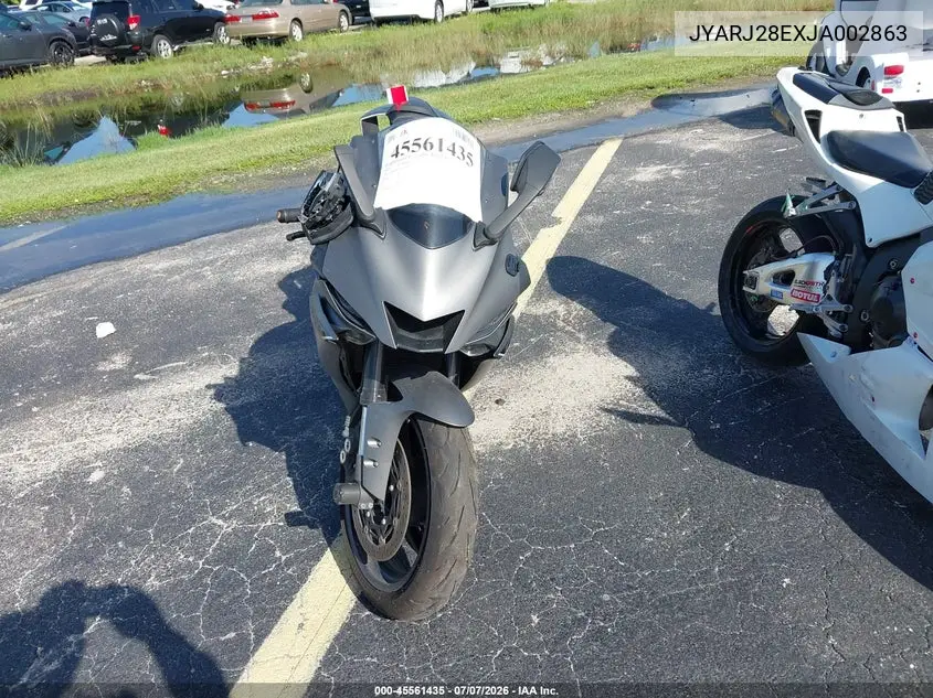 2018 Yamaha Yzfr6 VIN: JYARJ28EXJA002863 Lot: 45561435