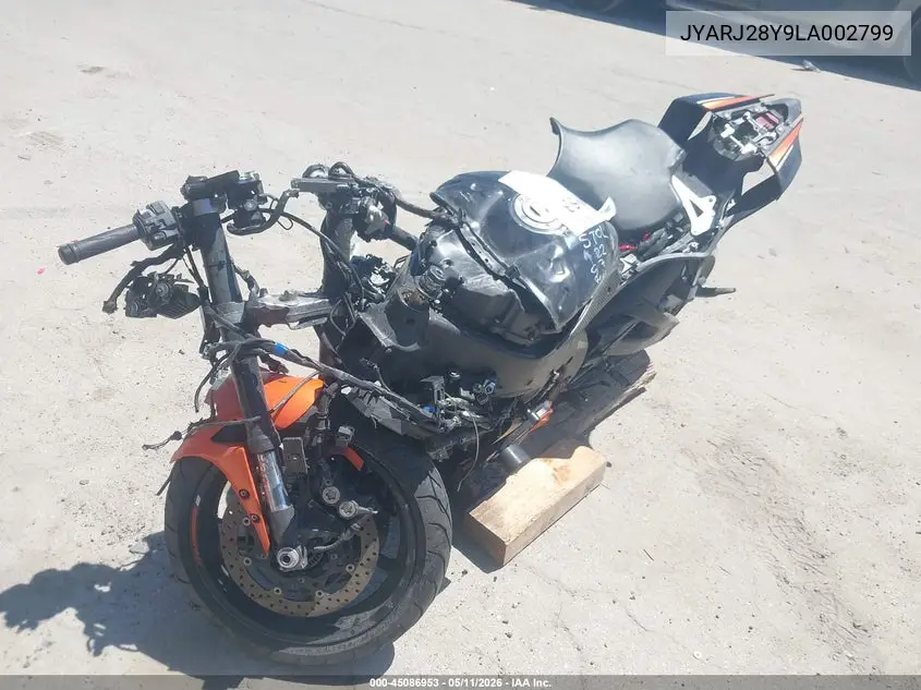 2020 Yamaha Yzfr6 C VIN: JYARJ28Y9LA002799 Lot: 45086953