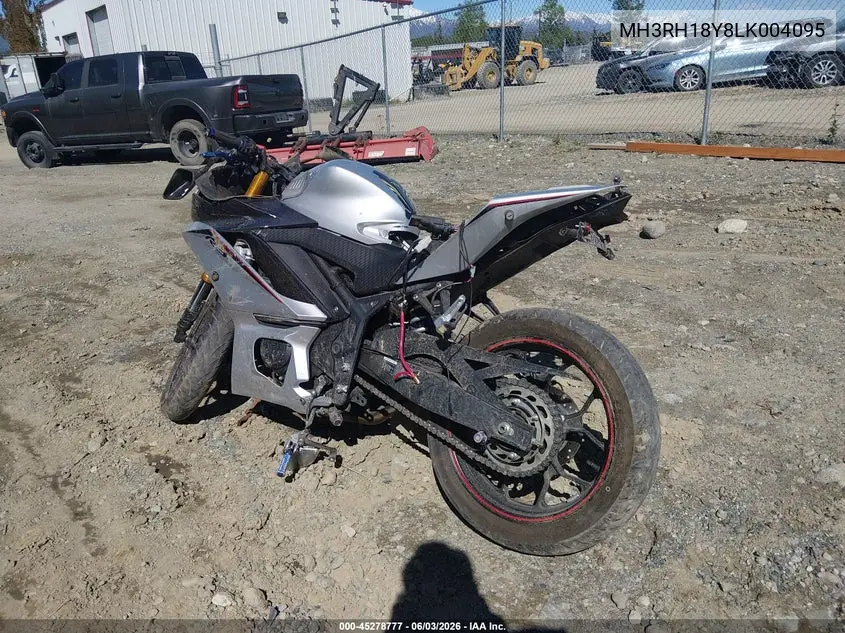 2020 Yamaha Yzfr3 A VIN: MH3RH18Y8LK004095 Lot: 45278777