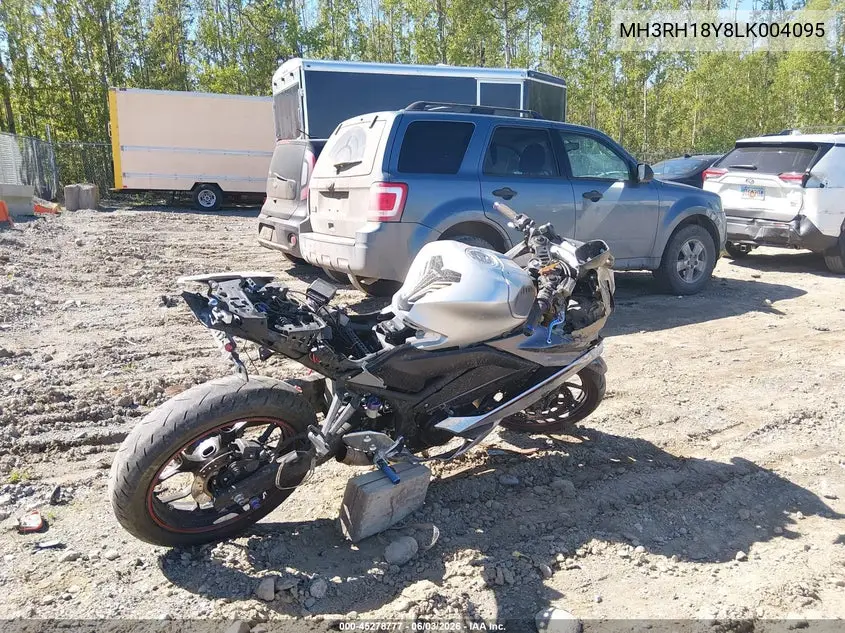 2020 Yamaha Yzfr3 A VIN: MH3RH18Y8LK004095 Lot: 45278777
