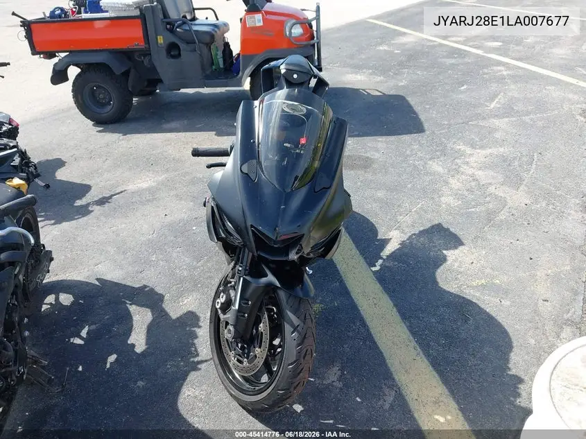2020 Yamaha Yzfr6 VIN: JYARJ28E1LA007677 Lot: 45414776