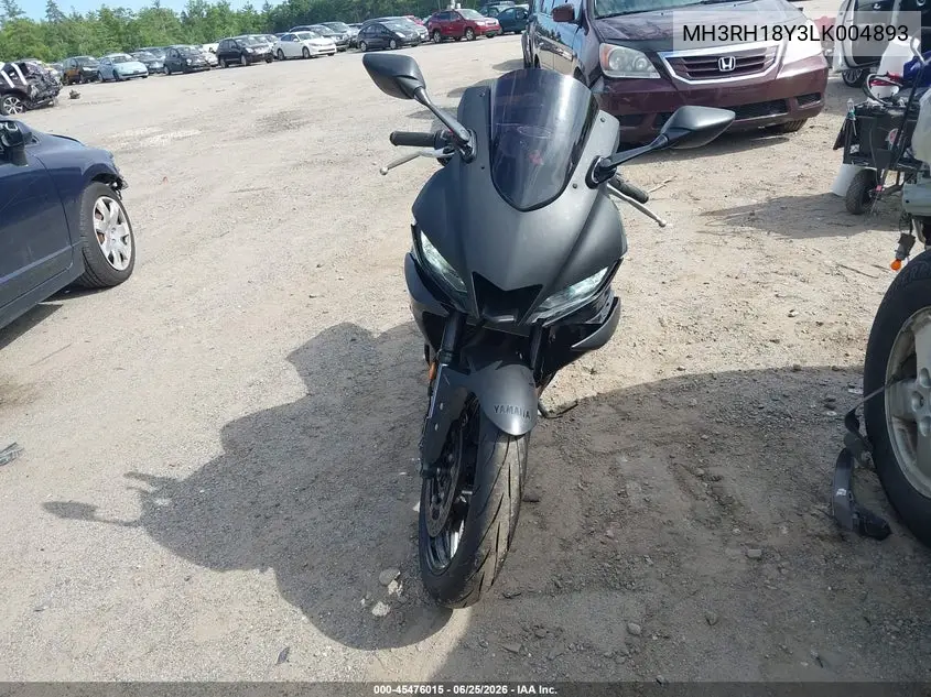 2020 Yamaha Yzfr3 A VIN: MH3RH18Y3LK004893 Lot: 45476015