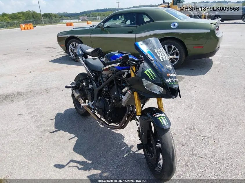2020 Yamaha Yzfr3 A VIN: MH3RH18Y9LK003568 Lot: 45623003