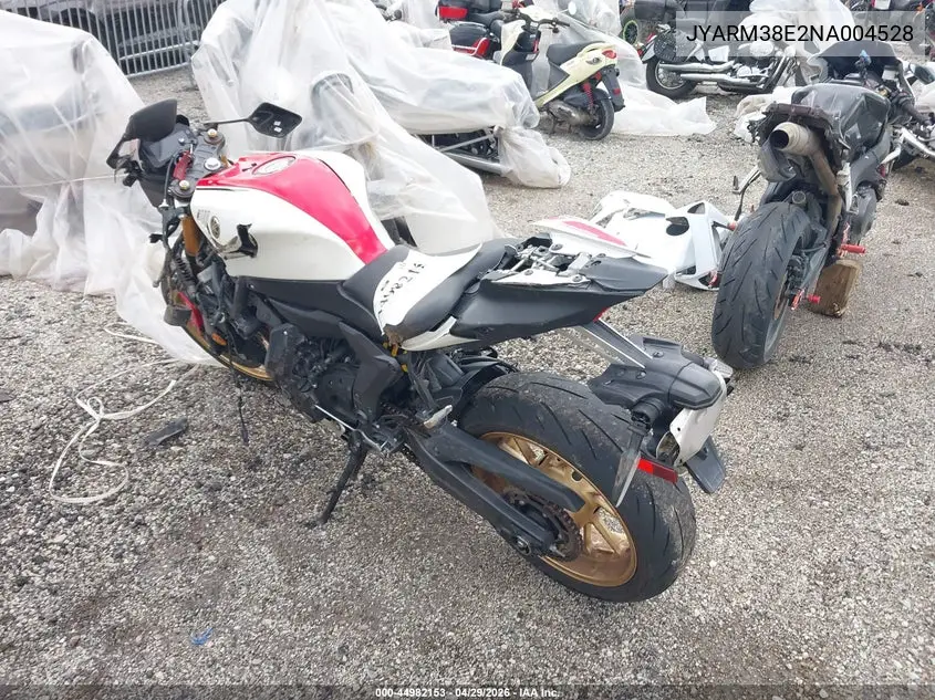 2022 Yamaha Yzfr7 VIN: JYARM38E2NA004528 Lot: 44982153