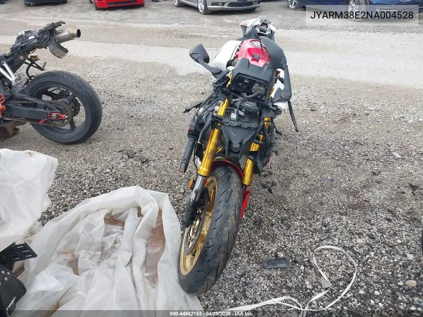 2022 Yamaha Yzfr7 VIN: JYARM38E2NA004528 Lot: 44982153