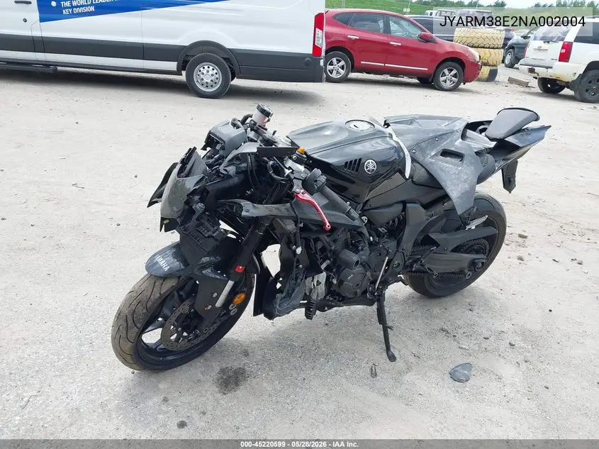 2022 Yamaha Yzfr7 VIN: JYARM38E2NA002004 Lot: 45220599